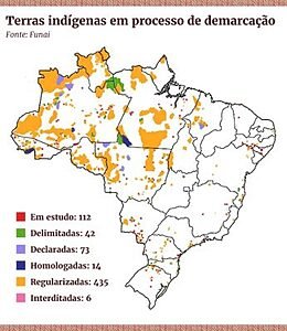 TERRAS INDÍGENAS: GOVERNO TRAVA DEMARCAÇÃO 1 Infografico 1 mapa2