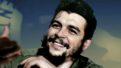 che guevara foto colorizada