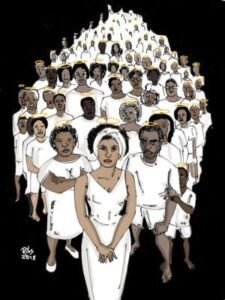 POR NEGROS VIVOS E DE CABEÇA ERGUIDA