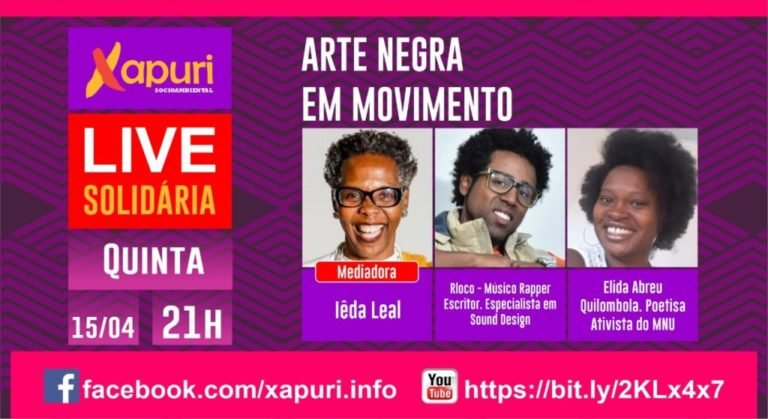 LIVE SOLIDÁRIA: ARTE NEGRA EM MOVIMENTO
