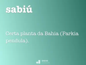 A FÁBULA DO PÉ DE SABIÚ