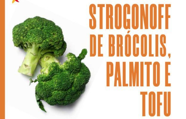 Strogonoff de brócolis, pamito e tofu