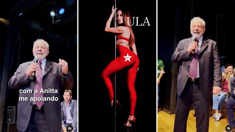 Apoio de Anitta faz Lula crescer engajamento nas redes