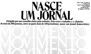 MOVIMENTO: UM JORNAL SEM PATRÕES