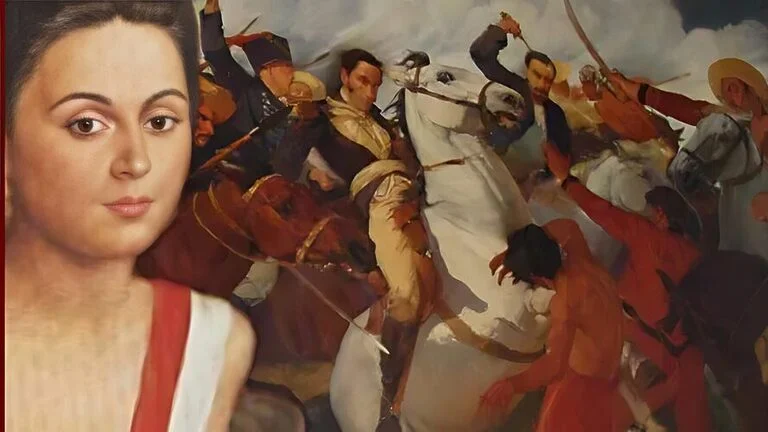 Manuela Sáenz: A libertadora do libertador Para ler e gostar deste texto é preciso voltar à história, relembrar as duras batalhas pela independência da América do Sul e (re) conhecer grandes homens como José de San Martín, Simón Bolívar, o libertador,  e essa esplêndida e corajosa mulher que tinha o coração livre das amarras sociais vigentes naquele tempo.