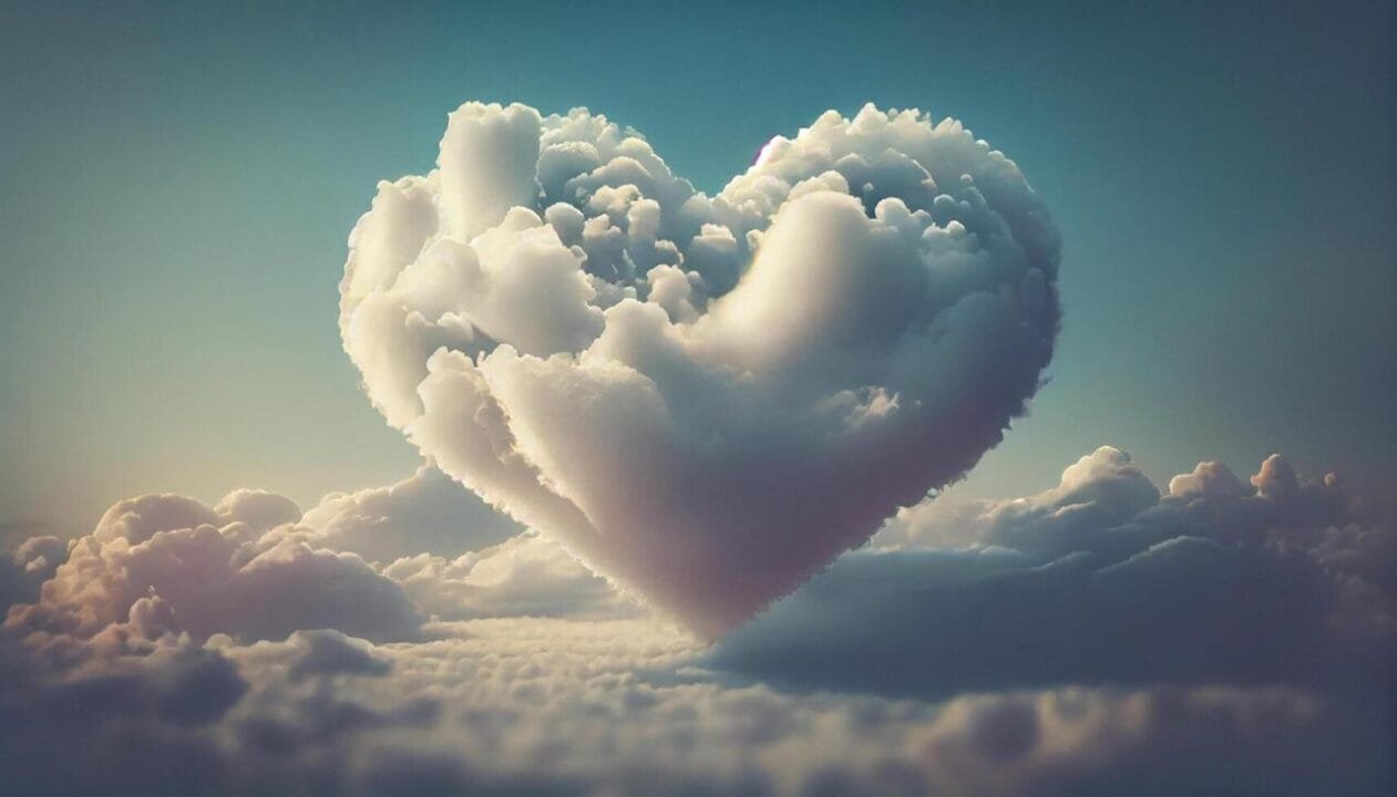 24623364 nuvens preencher azul ceu simbolo do amor generativo ai gratis foto scaled