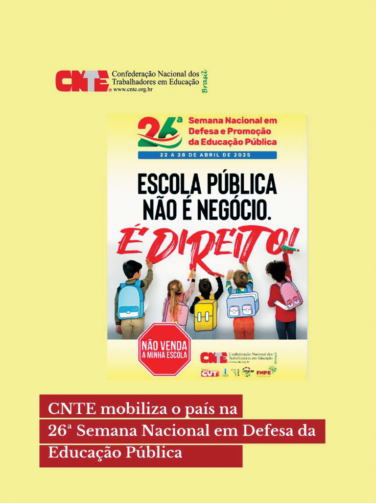 ESCOLA PÚBLICA NÃO É NEGÓCIO. É DIREITO!