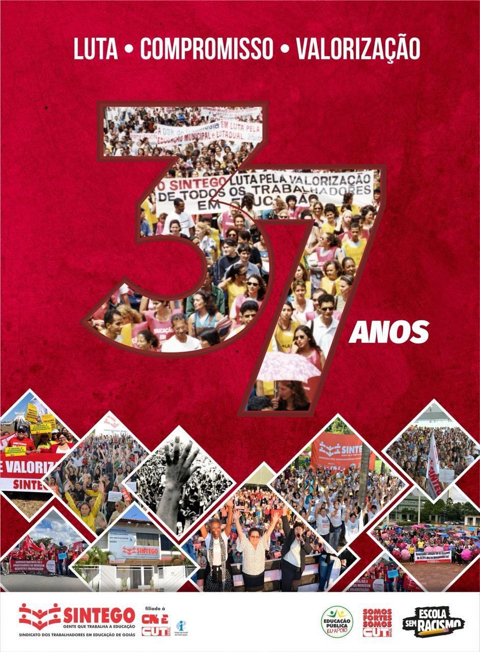 SINTEGO: 37 ANOS DE LUTA E UNIÃO