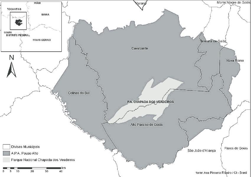 Figura 2 Mapa da APA do Pouso Alto Figure 2 Pouso Alto APA map Fonte CI Brasil