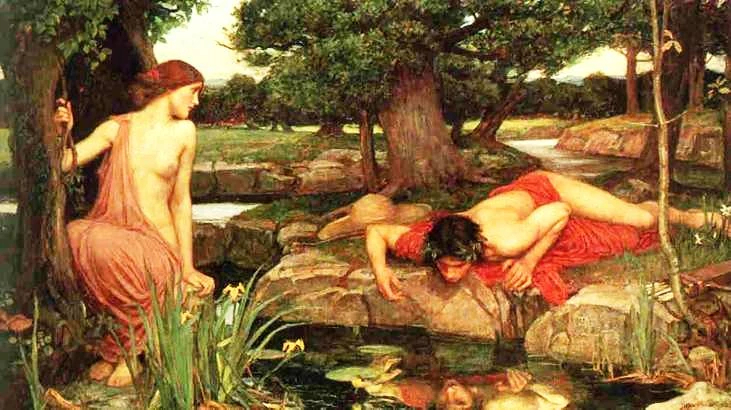 DUAS VERTENTES SOBRE O MITO DE NARCISO